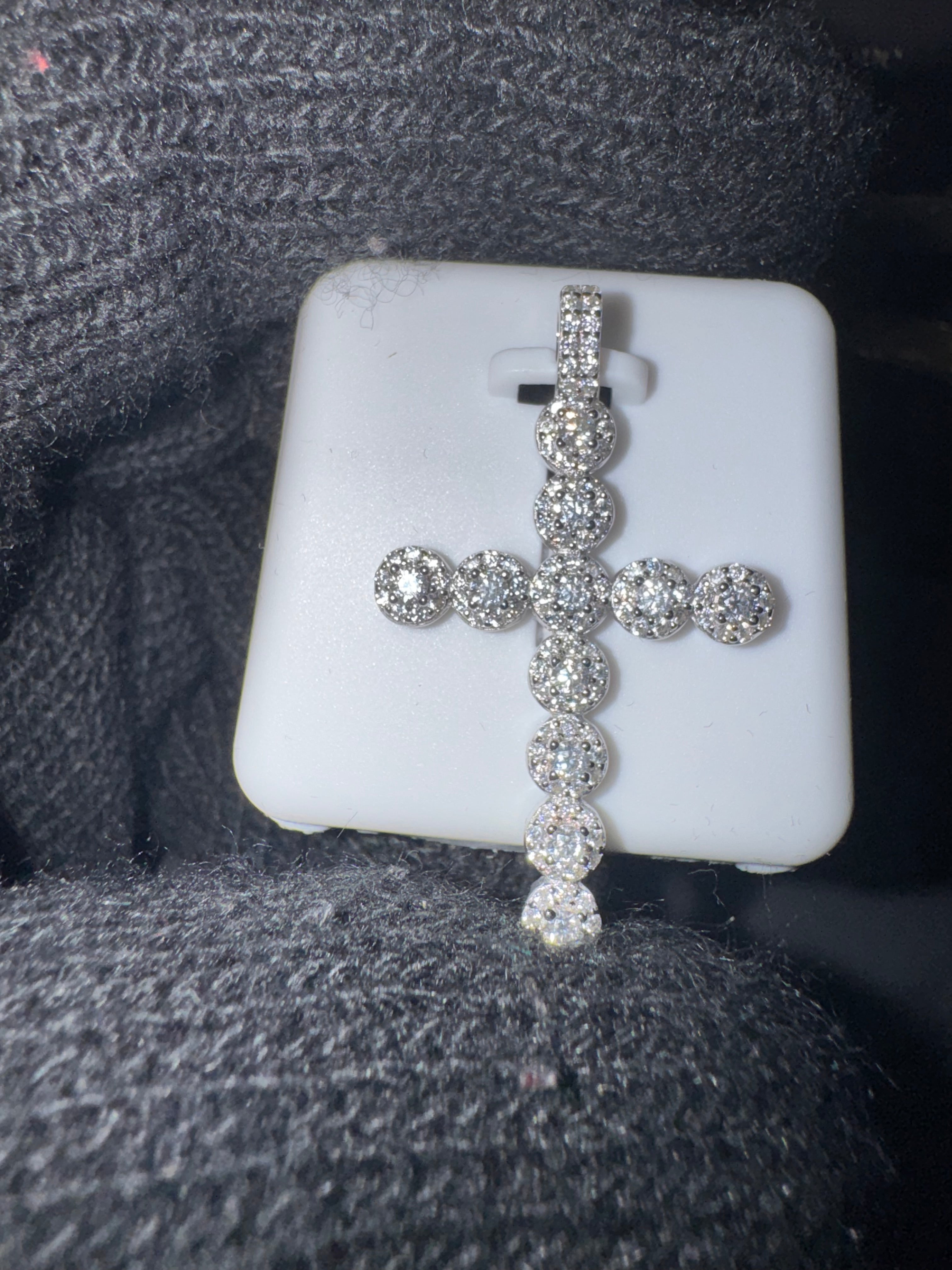 Moissanite Cross Pendant | 925 Silver | Iced Out Cross Necklace Pendant